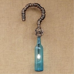 Retro American Village Kreatívny priemysel Wind Designer Nástenná lampa na fľašu s vodou Nástenné svietidlo