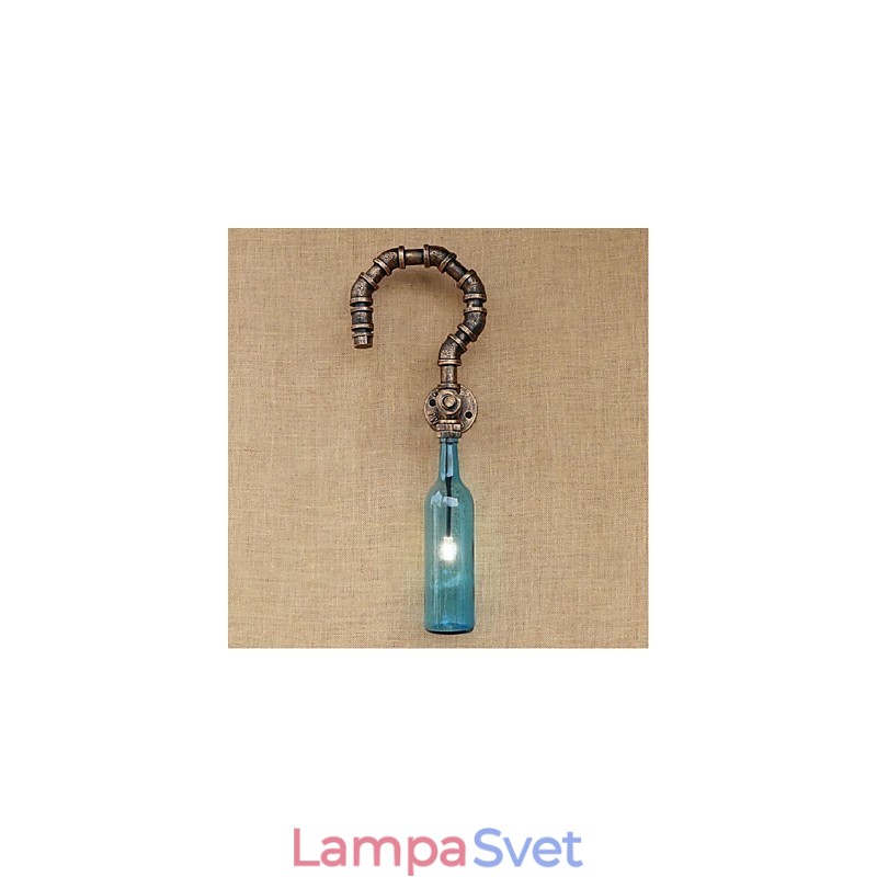 Retro American Village Kreatívny priemysel Wind Designer Nástenná lampa na fľašu s vodou Nástenné svietidlo