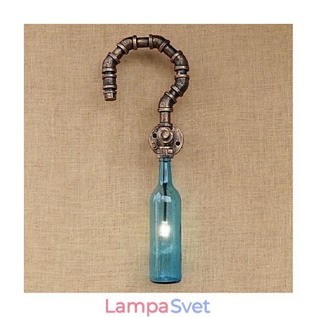 Retro American Village Kreatívny priemysel Wind Designer Nástenná lampa na fľašu s vodou Nástenné svietidlo Retro American Village Kreatívny priemysel Wind Designer Nástenná lampa na fľašu s vodou Nástenné svietidlo