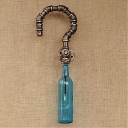 Retro American Village Kreatívny priemysel Wind Designer Nástenná lampa na fľašu s vodou Nástenné svietidlo