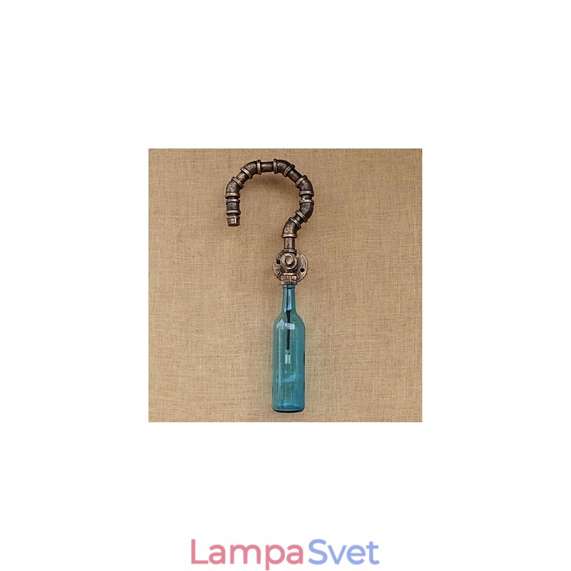 Retro American Village Kreatívny priemysel Wind Designer Nástenná lampa na fľašu s vodou Nástenné svietidlo