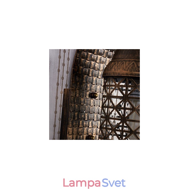 Nástenné svietidlo s rustikálnym domčekom pre nástenné svietidlo s uplightom v mini štýle