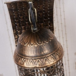 Nástenné svietidlo s rustikálnym domčekom pre nástenné svietidlo s uplightom v mini štýle