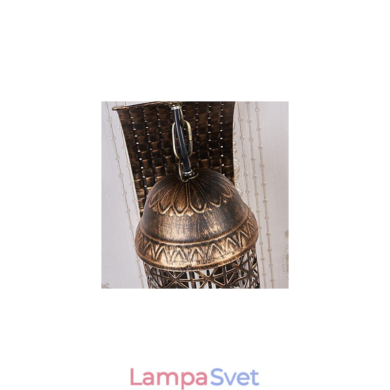 Nástenné svietidlo s rustikálnym domčekom pre nástenné svietidlo s uplightom v mini štýle