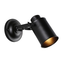 Vintage Black Metal Loft Sconce Obývacia izba Jedáleň Predsieň Kaviareň Bary Barové nástenné svietidlo