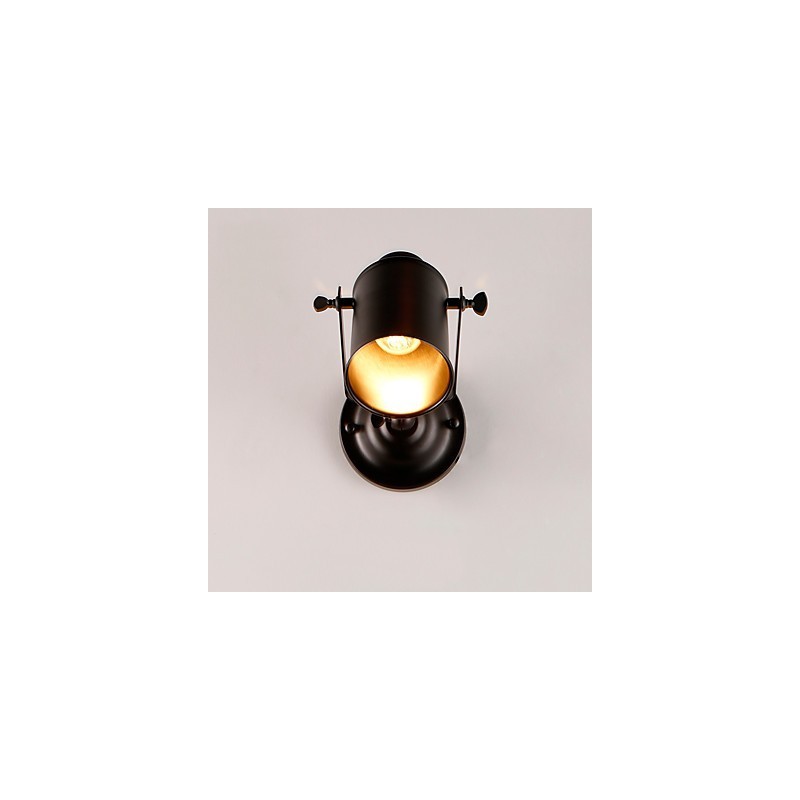 Vintage Black Metal Loft Sconce Obývacia izba Jedáleň Predsieň Kaviareň Bary Barové nástenné svietidlo