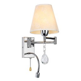 Nástenná lampa do spálne Lampička na čítanie Látková lampa