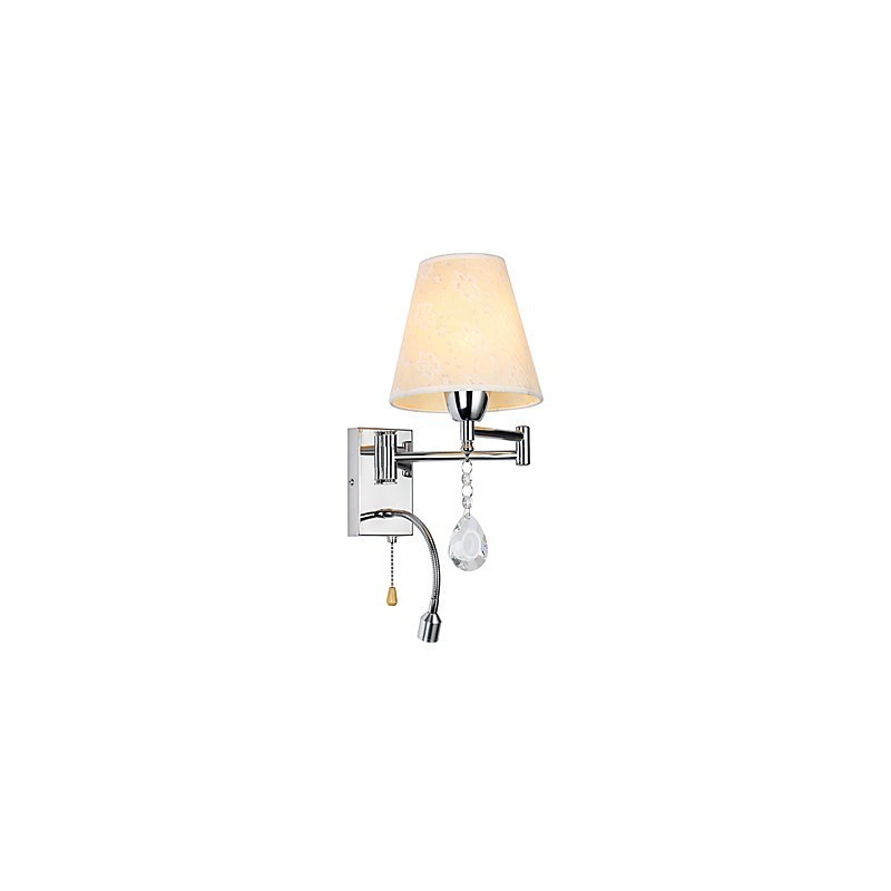 Nástenná lampa do spálne Lampička na čítanie Látková lampa