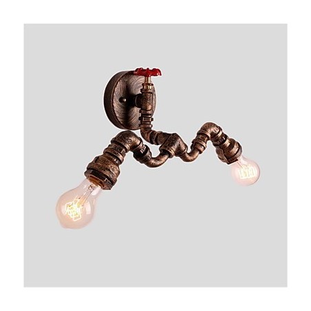 Vintage Industrial Pipe Nástenné svetlá Kreatívne svetlá Reštaurácia Kaviareň Bar Dekoračné osvetlenie S 2 svetlom maľovanými povrchmi Vintage Industrial Pipe Nástenné svetlá Kreatívne svetlá Reštaurácia Kaviareň Bar Dekoračné osvetlenie S 2 svetlom maľovanými povrchmi
