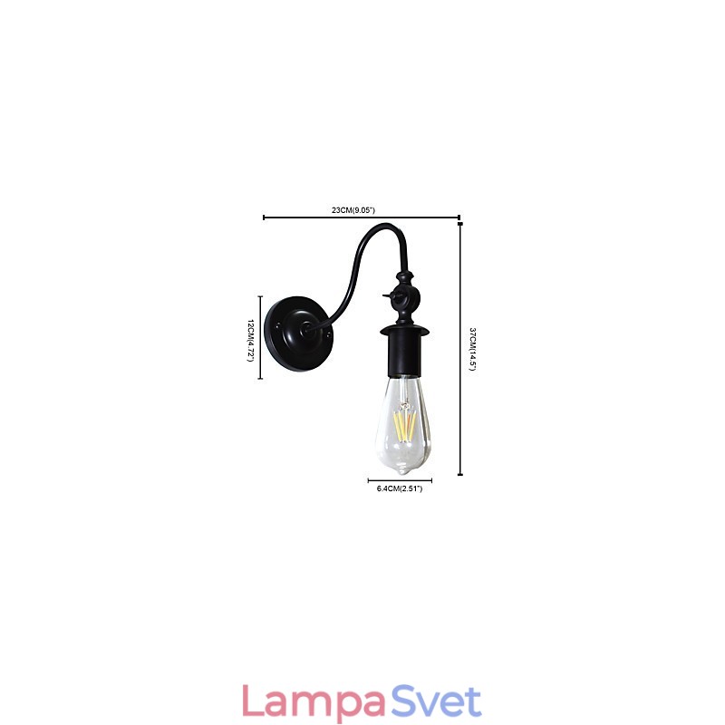 Light Buzz Wall Iron Wall Lamp Dumb Black Lightsaber Lamp On Wall