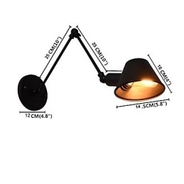 Nástenné svietidlo Nástenné svietniky Nástenné železo Nástenná lampa Dumb Black Lightsaber Lamp On Wall