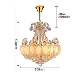 Moderný luxusný krištáľový luster závesné svietidlo priemer 50 cm obsahuje 8 žiaroviek