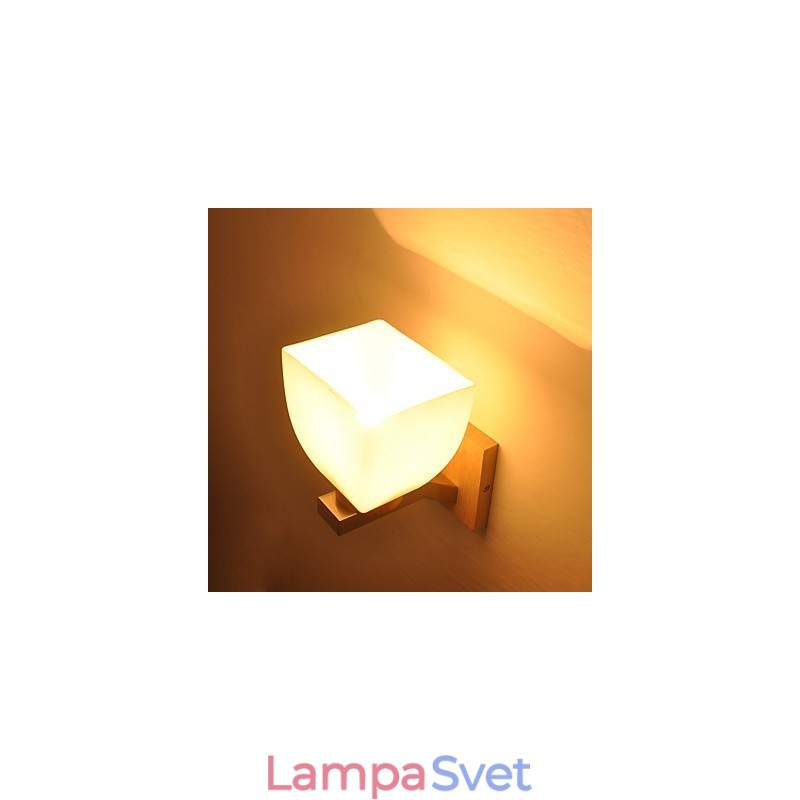 Jednoduchá nástenná lampa Nočná stolová lampa so skleneným tienidlom a masívnym drevom do spálne Komoda do obývačky Detská izba Konferenčný stolík na vysokej škole Knihy