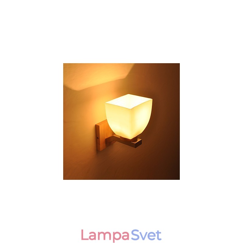 Jednoduchá nástenná lampa Nočná stolová lampa so skleneným tienidlom a masívnym drevom do spálne Komoda do obývačky Detská izba Konferenčný stolík na vysokej škole Knihy