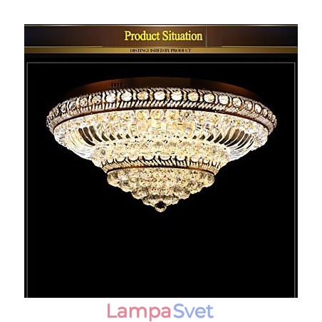 Moderné luxusné krištáľové stropné svietidlo absorbujúce kupolové svetlo s priemerom 60 cm Moderné luxusné krištáľové stropné svietidlo absorbujúce kupolové svetlo s priemerom 60 cm
