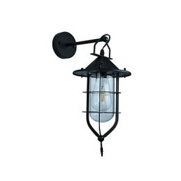 Svetlo maľovaná oceľová nástenná lampa Dumb Black Americká káva Dekorácia Retro nástenná svetelná lampa so svetelným mečom na stene