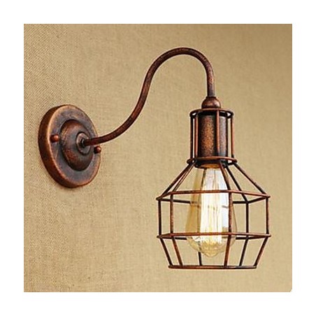 Iron Art Nostalgický a retro kreatívny charakter s dlhým ramenom Hrdzavá farba Študovňa Obývacia izba Vedúci americkej nástennej lampy Iron Art Nostalgický a retro kreatívny charakter s dlhým ramenom Hrdzavá farba Študovňa Obývacia izba Vedúci americkej nástennej lampy