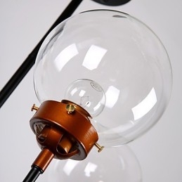 Moderný kreatívny kovaný luster obnovujúci staré spôsoby sklenená guľa molekulárna magická fazuľa Droplight