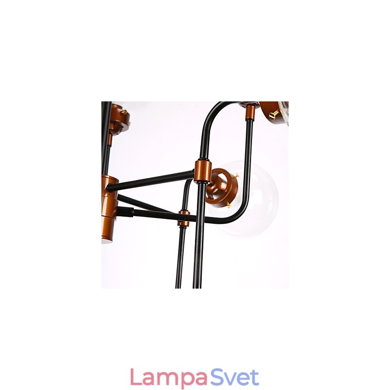 Moderný kreatívny kovaný luster obnovujúci staré spôsoby sklenená guľa molekulárna magická fazuľa Droplight