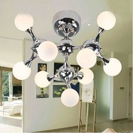 Umelecká sklenená guľová lampa