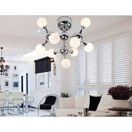 Umelecká sklenená guľová lampa