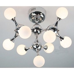 Umelecká sklenená guľová lampa