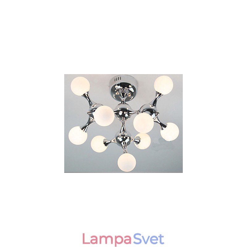 Umelecká sklenená guľová lampa