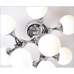 Umelecká sklenená guľová lampa