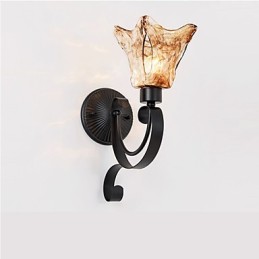 Nástenná lampa Jednoduchá Obývacia izba Ľahká železná Dekoratívna Spálňová lampa Lampa do chodby