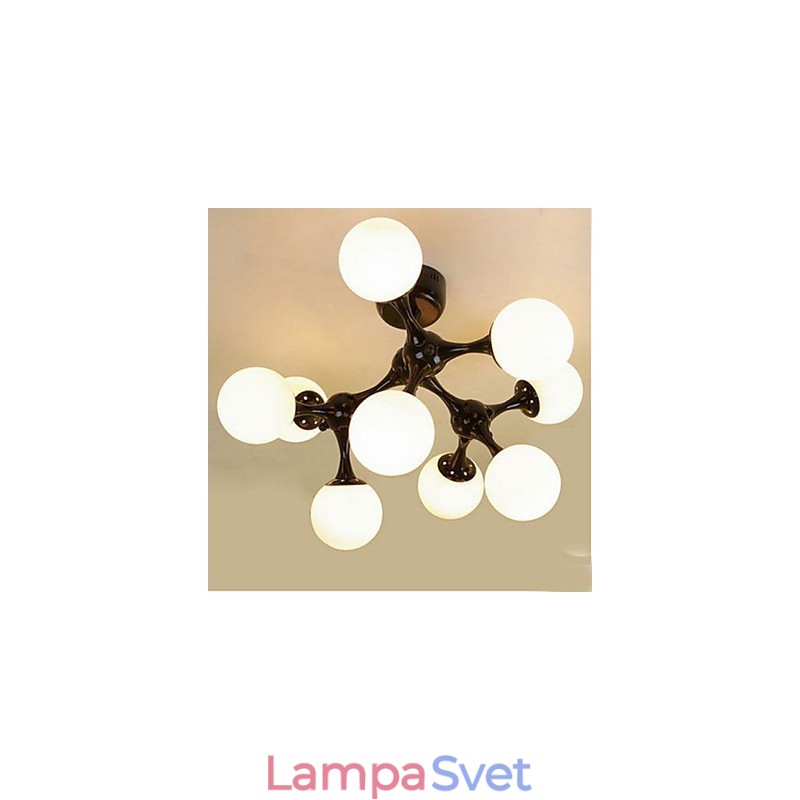 Umelecká sklenená guľová lampa