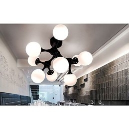 Umelecká sklenená guľová lampa
