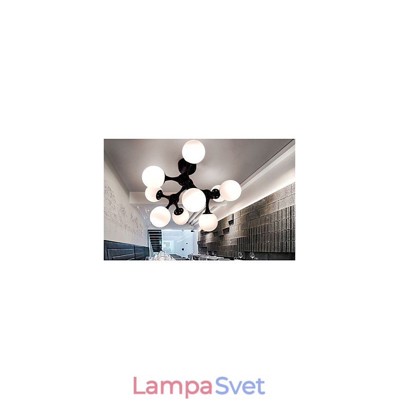 Umelecká sklenená guľová lampa
