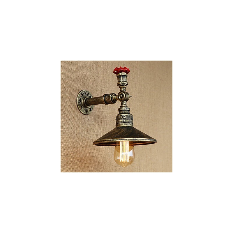 Retro Restaurant Edison Industrial Hadice Jednohlavá ozdobná nástenná lampa