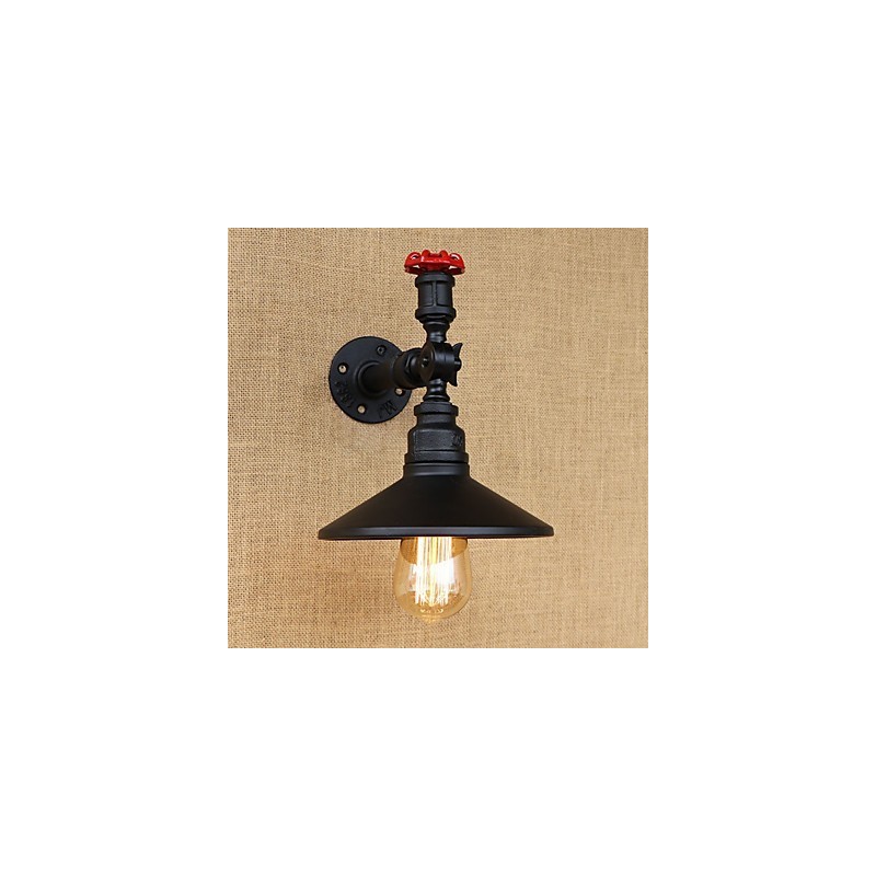 Retro Restaurant Edison Industrial Hadice Jednohlavá ozdobná nástenná lampa