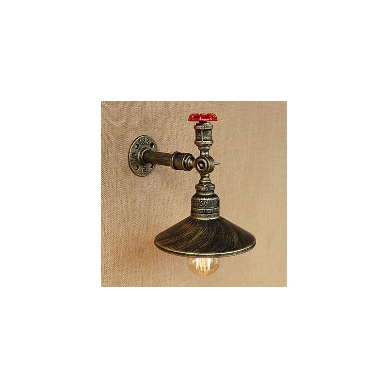 Retro Restaurant Edison Industrial Hadice Jednohlavá ozdobná nástenná lampa