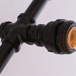 Vintage Water Pipe Loving Heart Kreatívne nástenné svietidlá Priemyselná obývačka Reštaurácia Bary Dekorácia kaviarne Nástenné svietniky