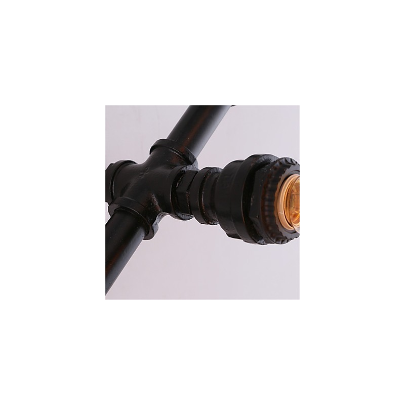 Vintage Water Pipe Loving Heart Kreatívne nástenné svietidlá Priemyselná obývačka Reštaurácia Bary Dekorácia kaviarne Nástenné svietniky