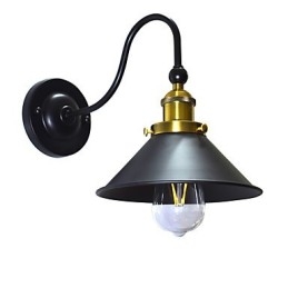 Nástenné svietidlo Nástenné svietniky Nástenné železo Nástenná lampa Dumb Black Lightsaber Lamp On Wall