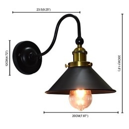 Nástenné svietidlo Nástenné svietniky Nástenné železo Nástenná lampa Dumb Black Lightsaber Lamp On Wall