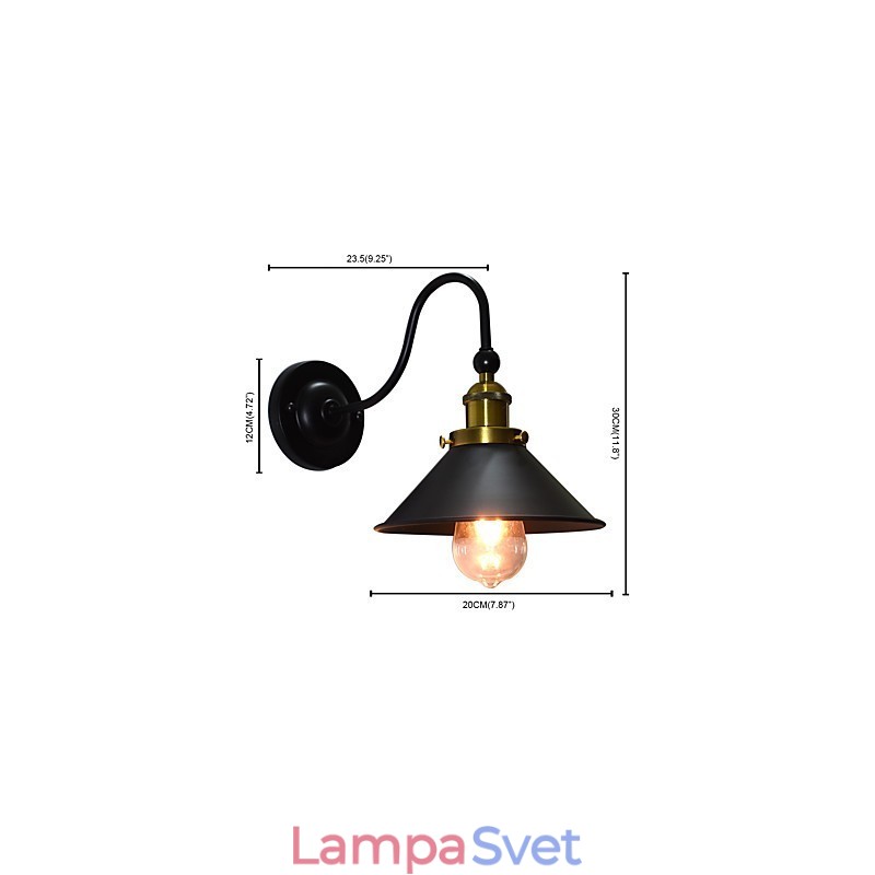 Nástenné svietidlo Nástenné svietniky Nástenné železo Nástenná lampa Dumb Black Lightsaber Lamp On Wall
