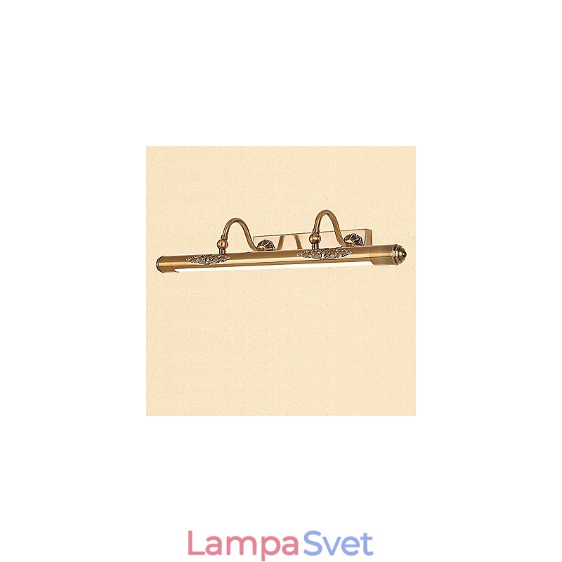 Zrkadlová lampa integrovaná v modernej súčasnej tradičnej klasickej rustikálnej lóži Vintage starožitná mosadz