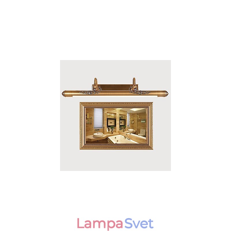 Zrkadlová lampa integrovaná v modernej súčasnej tradičnej klasickej rustikálnej lóži Vintage starožitná mosadz