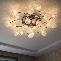 Jednoduché kruhové stropné svietidlá Osvetlenie železnej lampy