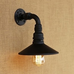 Funkcia retro maľby Rustic Lodge Country pre nástenné nástenné svietidlá v mini štýle