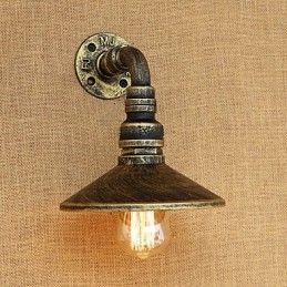 Funkcia retro maľby Rustic Lodge Country pre nástenné nástenné svietidlá v mini štýle