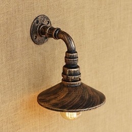 Funkcia retro maľby Rustic Lodge Country pre nástenné nástenné svietidlá v mini štýle