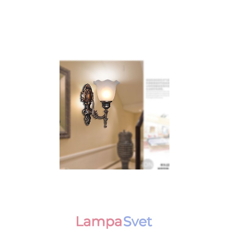 Nástenná retro lampa v európskom štýle Lampa do hotelovej chodby Svetlo do chodby Zrkadlo Predná lampa Jednohlavová nočná lampa