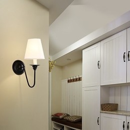 Rustic Lodge Black Oxide Finish Funkcia na ochranu očí Nástenné svietidlo s okolitým svetlom