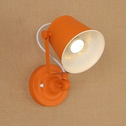 Maľovaná oceľová nástenná lampa Dumb Black Americká káva Dekorácia Retro nástenná lampa so svetelným mečom na stene