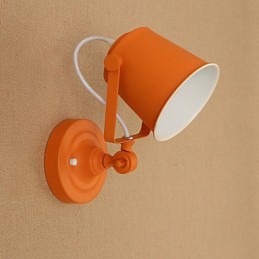 Maľovaná oceľová nástenná lampa Dumb Black Americká káva Dekorácia Retro nástenná lampa so svetelným mečom na stene